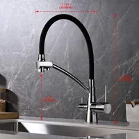 Kitchen Modern Copper Faucet Purification Drinking Water Pull-Out Sink Hot and Cold Pure Water Direct Drinking Faucet 4