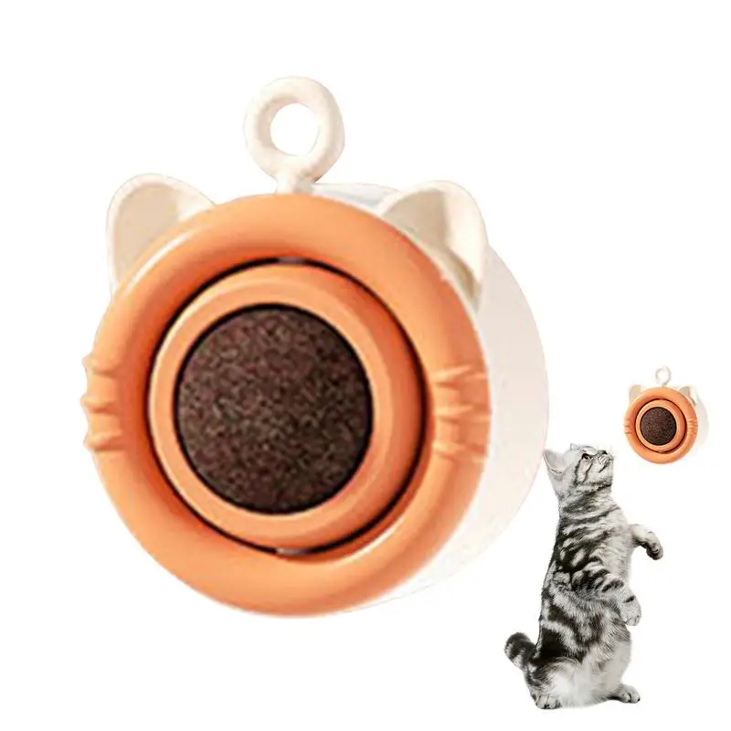 

Catnip Wall Ball Toys Lickable Kitten Relaxing Catnip Ball Toy Rotatable Cats Interactive Toys For Living Room Bedroom Pet