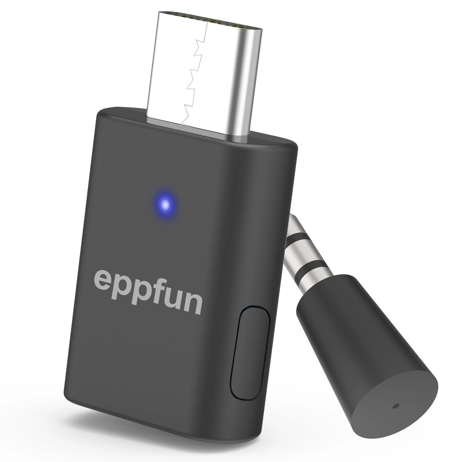 Eppfun-usb-c adaptador ak3040pro, qualcomm aptx adaptativo bluetooth 5, para pc/mac/ps5, dupla conexão de áudio dongle