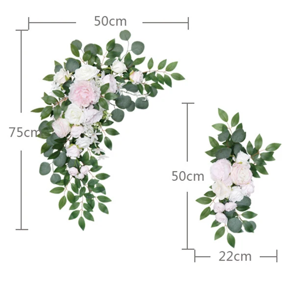 

DIY Wedding Backdrop Layout Decorative Artificial Wreath Door Threshold Flower Mall Photography Flower Stand