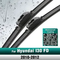 Silicone & rubber  Front Wiper Blades Set For Hyundai I30 FD 2010 - 2012 Windshield Windscreen Window Brush 24"+18" 1