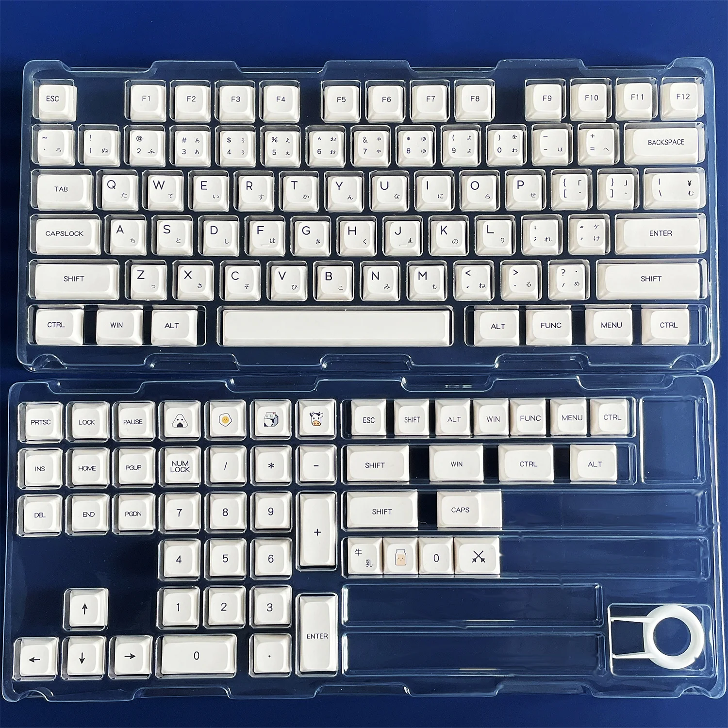 メカニカルキーボード用キーキャップ,124キー,ミルクテーマ,xda 