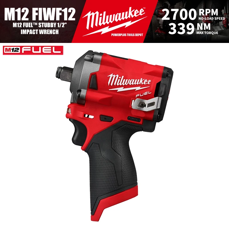 

Milwaukee M12 FIWF12/2555 M12 топливо™Беспроводной ударный гайковерт 1/2 дюйма 12 В, электроинструменты 339NM