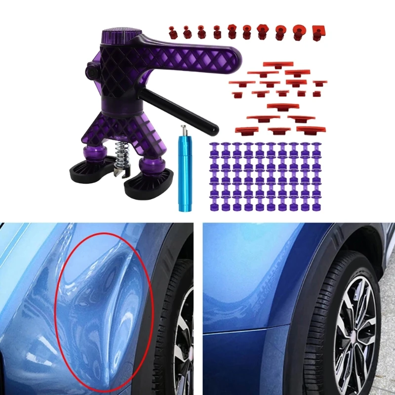 

Multi-Purpose Car Dent Puller Set Auto Body Repair Tools Lifter Adjustable Handle Motorbike Universal