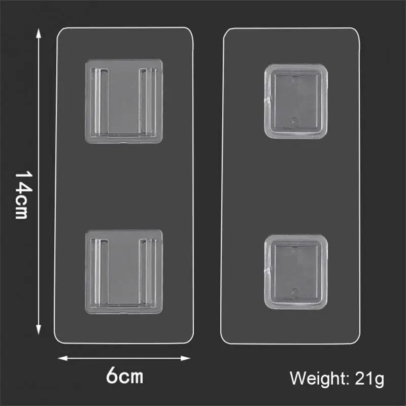 5 Pairs Double Sided Adhesive Wall Hooks Wall Hanger Transparent Hook Double-Sided Multi-Purpose Shelf Mother Buckle Hook Storag images - 6