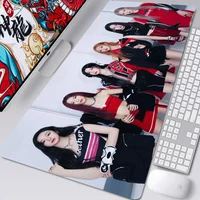 1pc Korean Girl Group B-BABYMONSTER  Mouse Mat Desk Mat With Pad Gaming Accessories Prime Gaming XXL Keyboard Pad Padding Mat 2