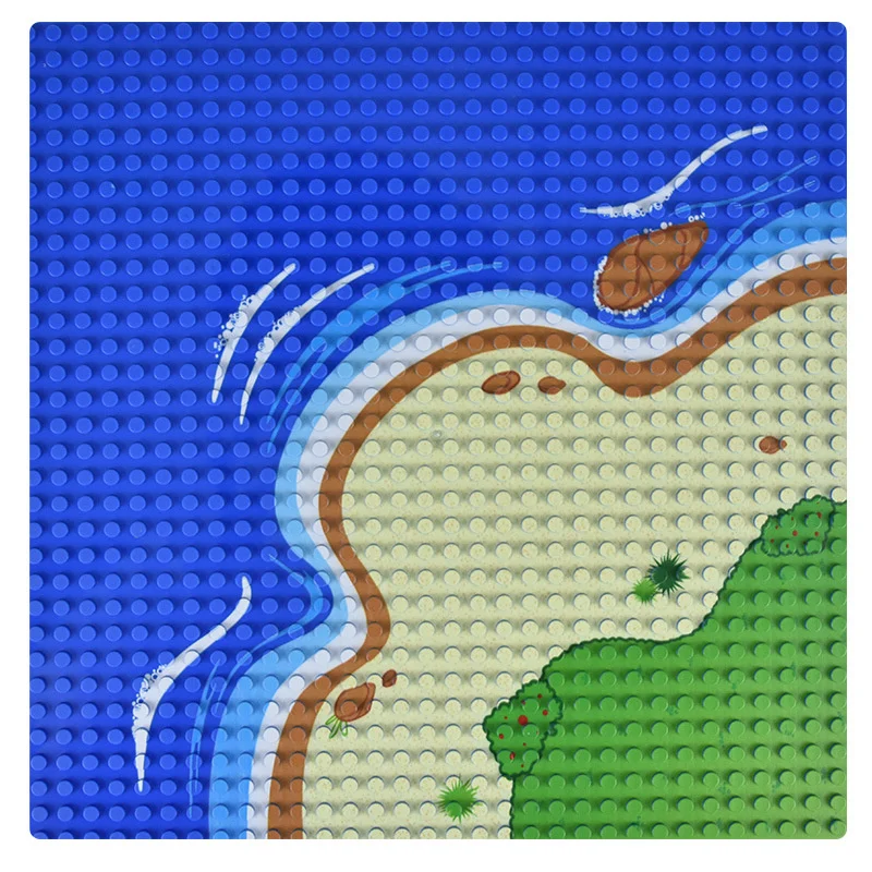 32*32dots Baseplate Beach Island Base Plate Building Blocks Compatible Brands Bricks Plate Christmas Gift Toys for Children 1 pc