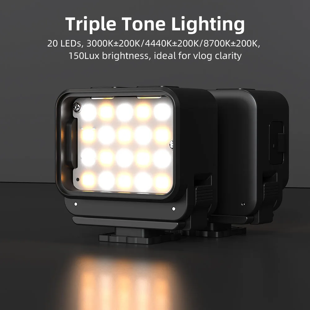 Lumière d'appoint magnétique pour GoPro Hero 12/11/10/9/8/7/6/5/4/3+