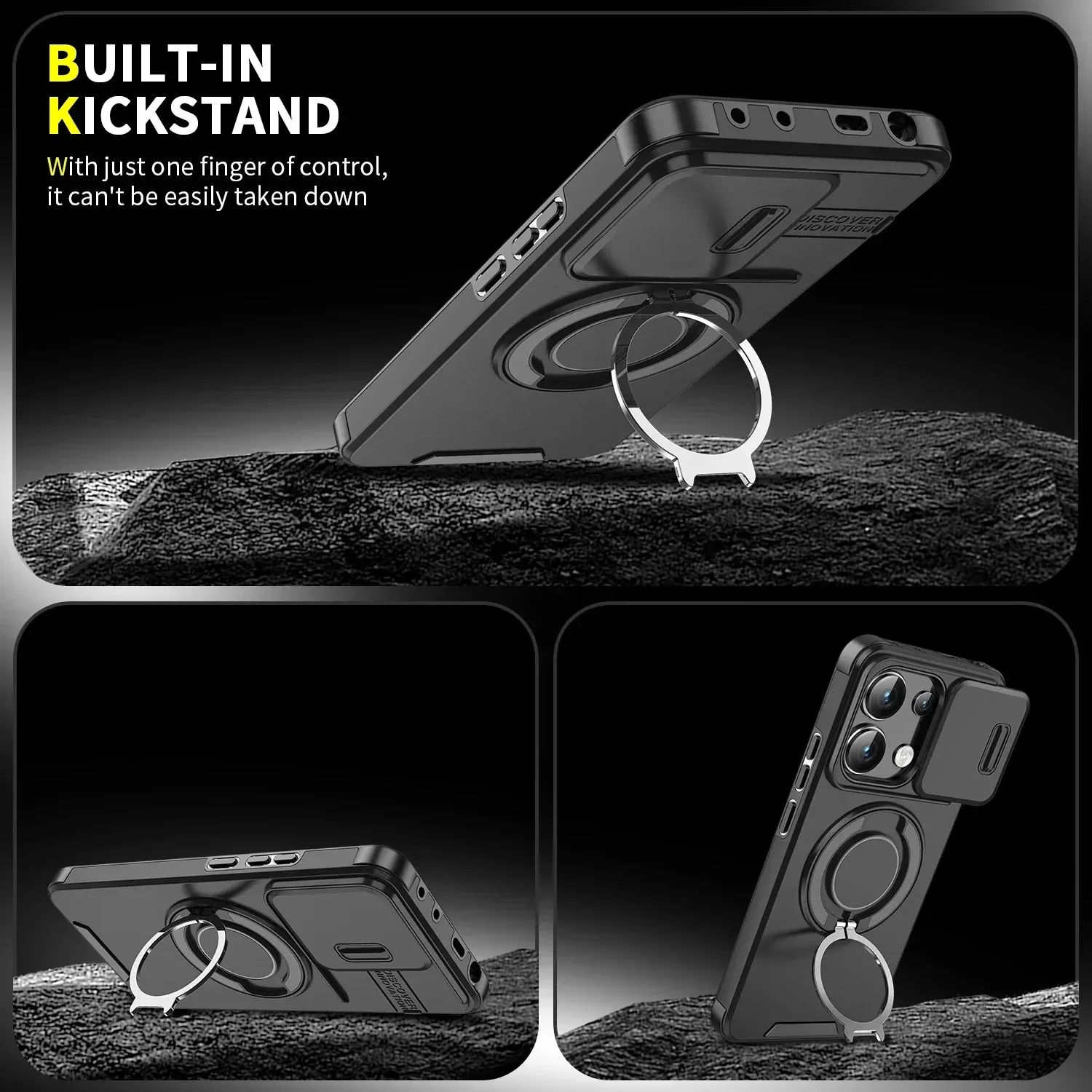 Advanced Shockproof Armor Case with Lanyard and Slide Camera Cover