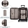 Platinum Elite Softside Expandable Carry on Luggage, 8 Wheel Spinner Suitcase, USB Port, Suiter, Men and Women, True Navy Blue 5