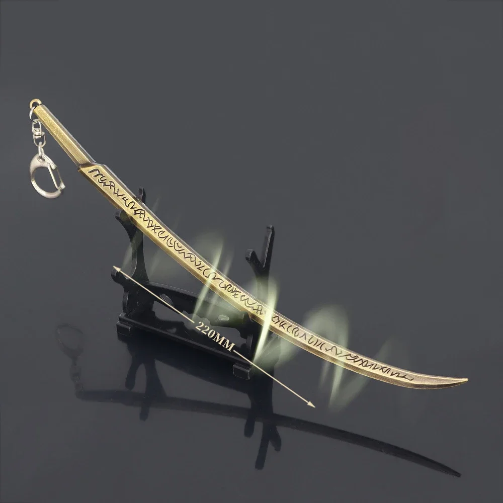 Réplica De La Mano De Malenia De Elden Ring – Katana De Metal De 30 Cm Con Soporte, Espada Coleccionable Para Decoración De Escritorio Y Regalo Para Gamers