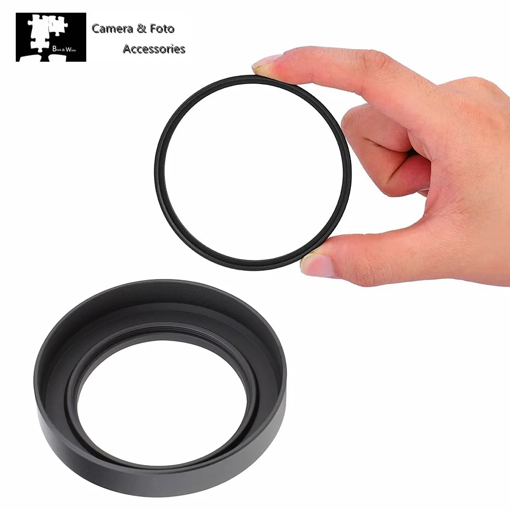 Agaterod Paraluce Retro Per Obiettivo Nikon Z 28mm F/2.8 SE - Design Vintage Con Accento Oro Rosa, Compatibile Con Filtri 52mm, Antiriflesso