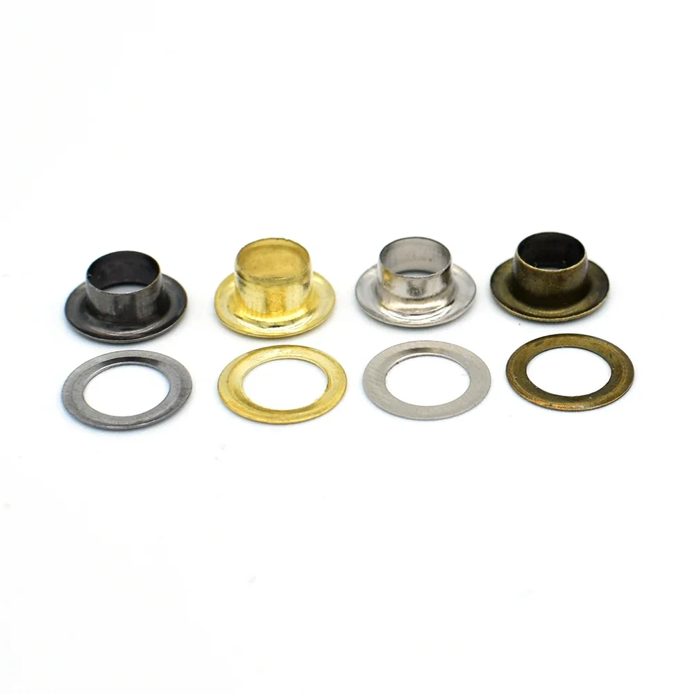 Eyelet Grommet Ring Kit 5000Sets Metal With Washers 3.5mm 4mm 5mm 6mm For Clothing Craft Sewing