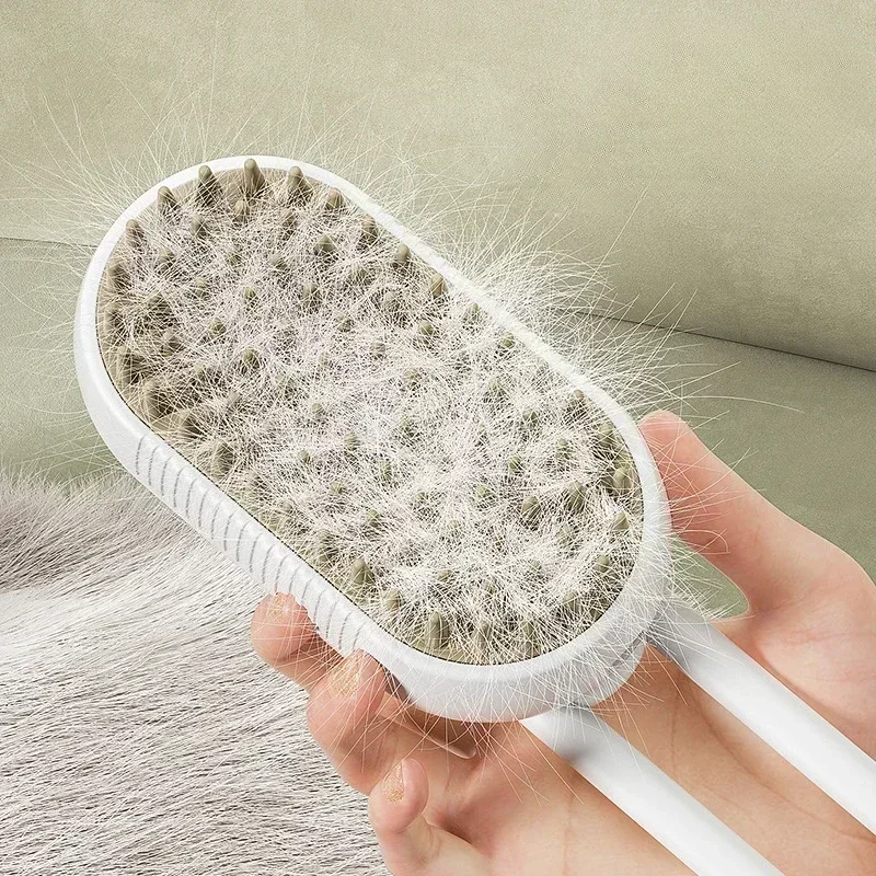 Electric Spray Massage Grooming Comb for Cats & Dogs – Anti-Shedding Soothing Deshedding Brush