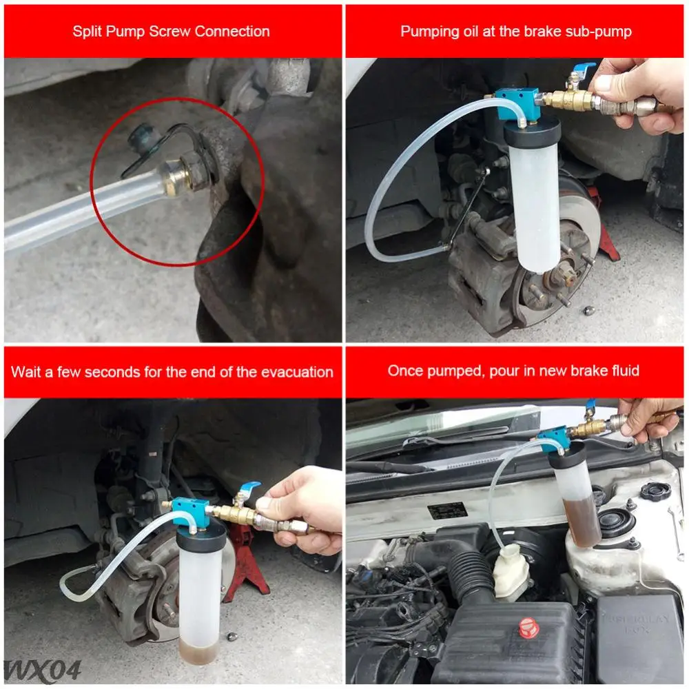 Car Brake Fluid Oil Change Tool Empty Exchange Drained Kit Car Brake Fluid Oil Pump Change Extractor Tool for Motorcycle