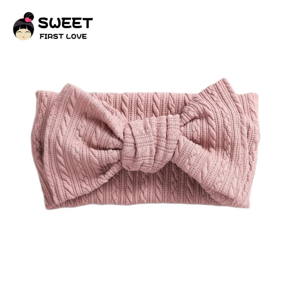 

Big Bow Baby Headband Soft Elastic Cotton Newborn Baby Bowknot Headbands for Children Baby Turbans Headwraps Hair Accessories