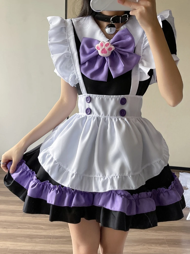 Lolita Maid Dress Costumes Party Club Outfit Schoolgirl Cosplay Uniform Role Playing Set for lolita suspender dress,lolita dress,lolita cosplay costumes