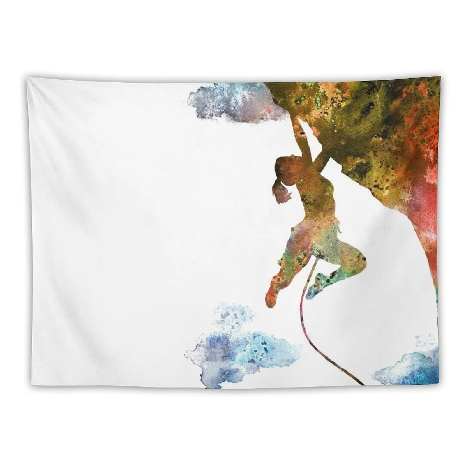 

Rock climbing extreme sport woman, climbing woman, climber Tapestry Wallpaper Bedroom Room Decoration Aesthetic