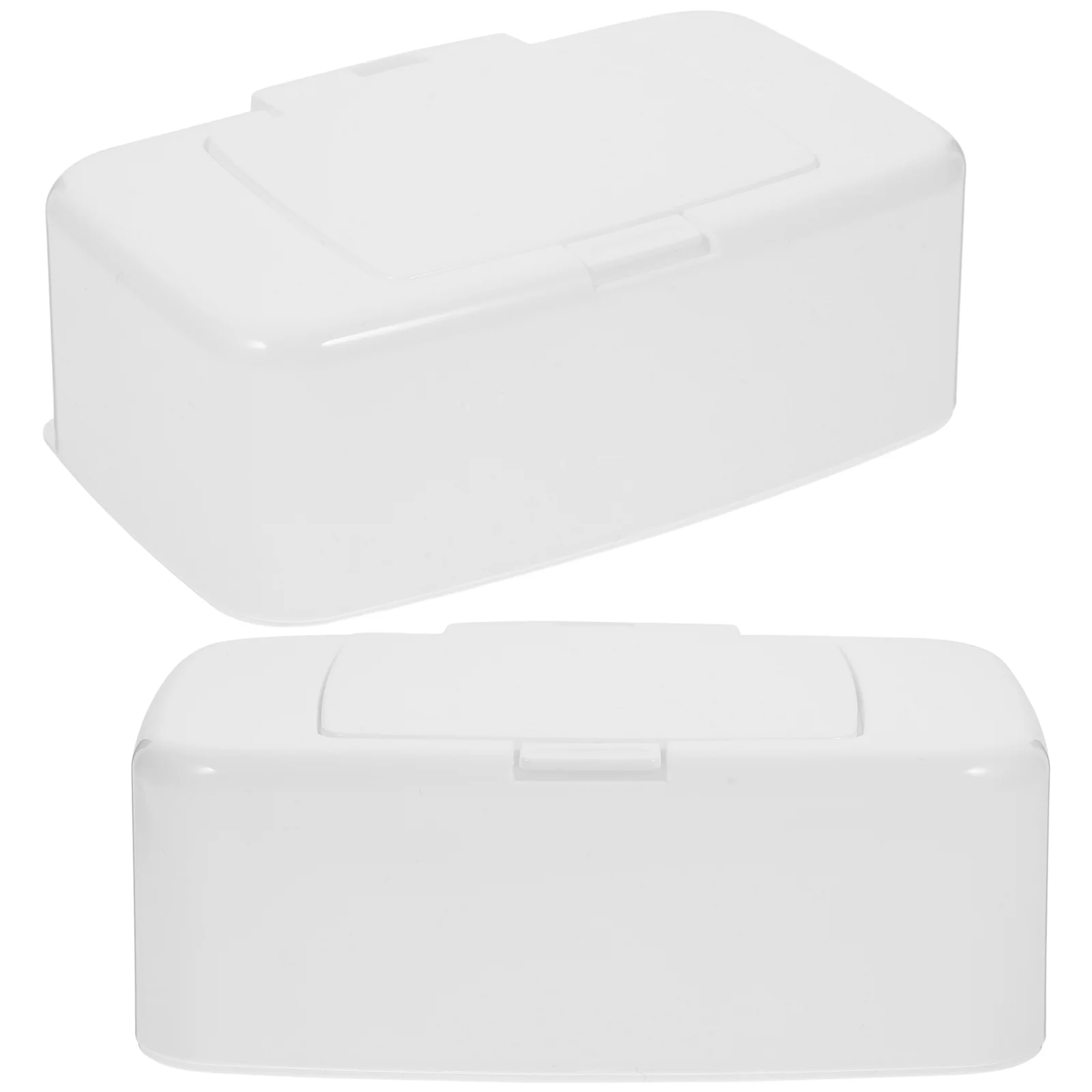 

2 Pcs Storage Box Wipe Holder for Bathroom Wipes Dispenser Paper Towel with Cover Boxes of Tissue Container Pp Travel