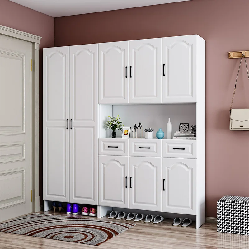 Home Entrance Large-capacity Entrance Hall Cabinet Simple Modern Multi-function Balcony Storage Cabinet Door Shoe