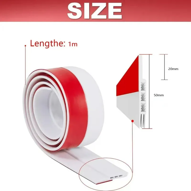 Universal Door Bottom Weatherproof Sealant Strip - Wind, Dust, and Noise Reducer