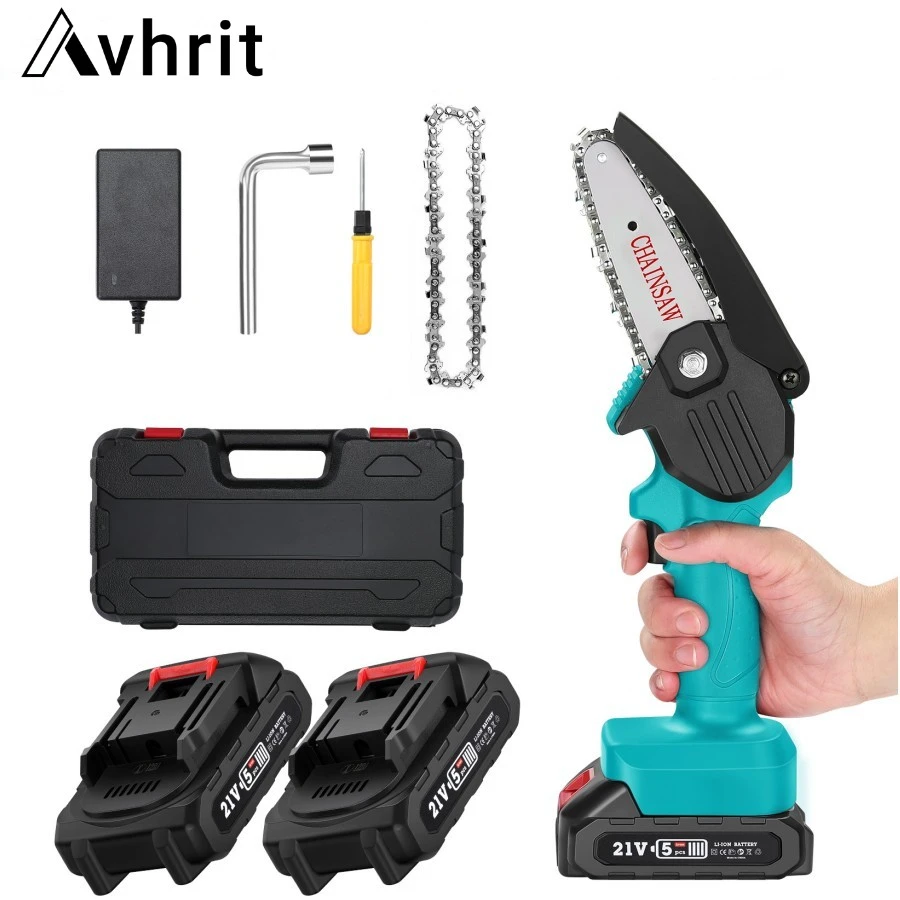 Avhrit 21V Brushless Chain Saw Cordless Mini Handheld Pruning Saw