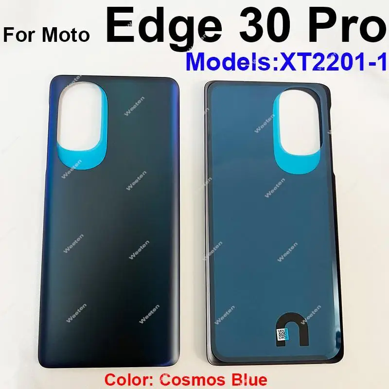 Motorola MOTO Edge 30 Edge 30 Pro XT2201-1 후면 배터리 도어 하우징 커버 후면 커버 후면 배터리 케이스 교체 부품