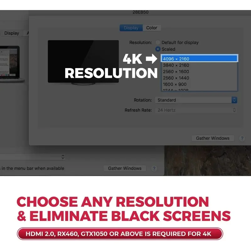 4K HDMI Virtual Display Adapter - LED Dummy Emulator Plug