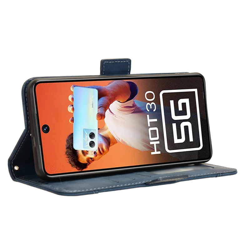 Leather Flip Wallet Phone Case with Multi-Card Slots
