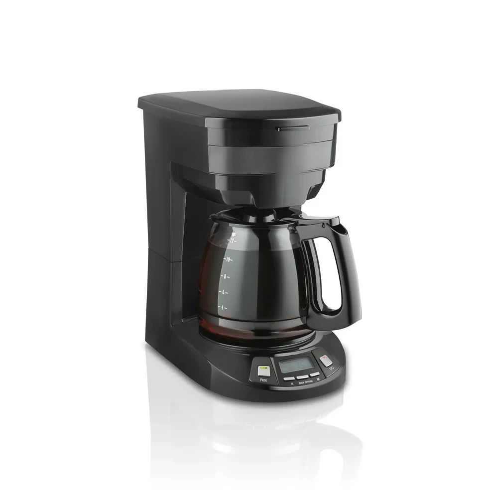 

Programmable Coffee Maker, 12 Cup, Black Stainless Steel Accents, # 46293 Espresso coffee maker Slim green coffee Coffee accesso