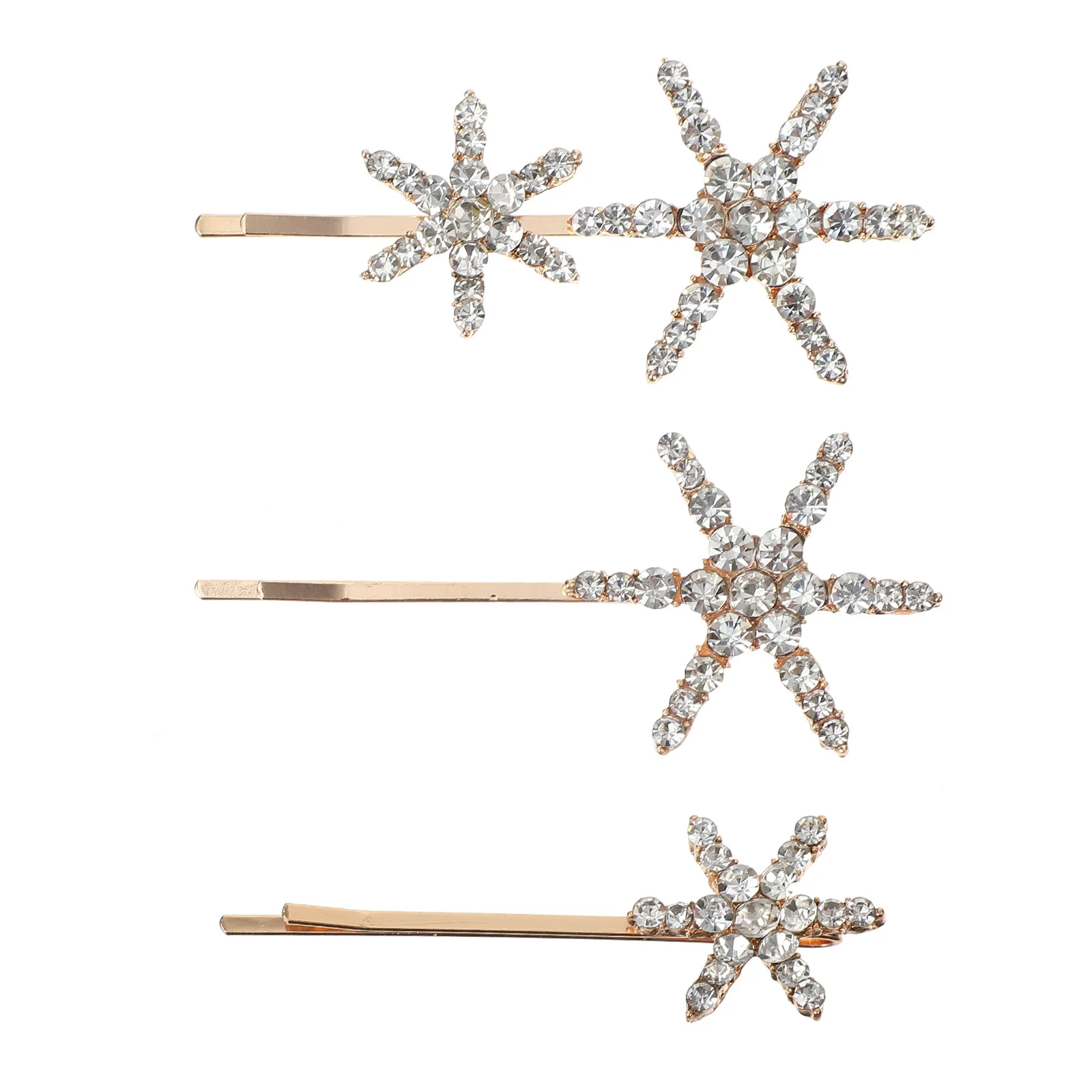 

Set/3pcs Glitter Rhinestones Decorative Hair Clips Stars Hairpins Barrettes Bridal hairpin photography headdress, star hairpin