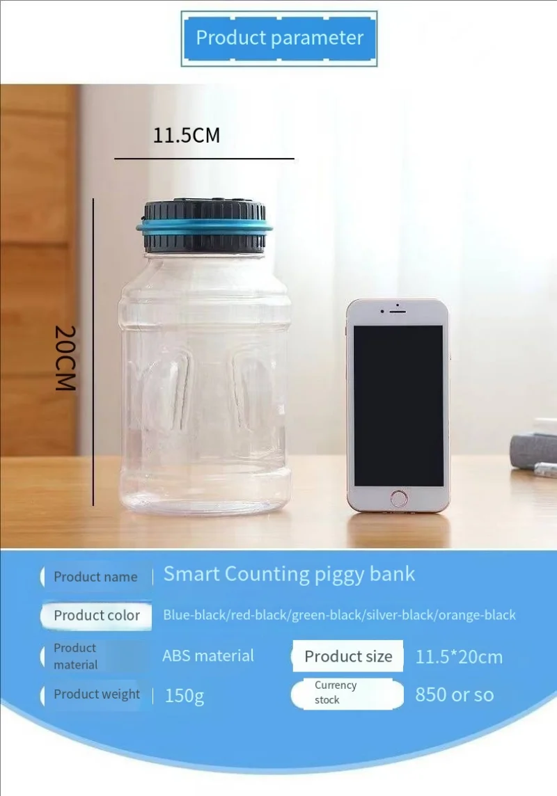 Digitale spaarpot met lcd-scherm voor het tellen van munten_voghion.com