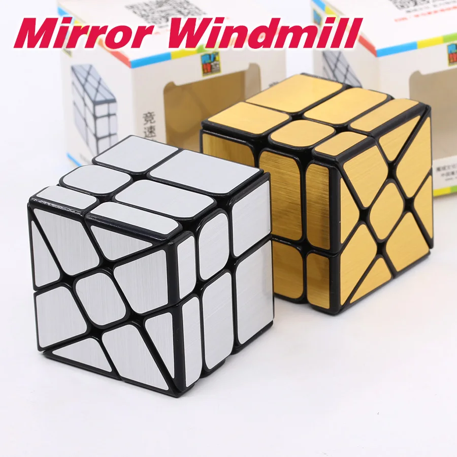 Moyu Cubing Classroom Mirror S Mulino A Vento Mulino A Vento Cubes3X3 3X3X3 Adesivi Nero 3X3 Mofang Jiaoshi Strange Shape Maggic Puzzle