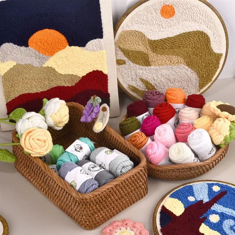 Description Picture 5 of item10G 5ply Cotton Knitting Wool Yarn Thick Fiber Yarn Velvet Yarn Hand Knitting Wool Crochet Yarn For DIY Sweate Hat Dolls