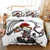 Baseball Sports Bedding Set Duvet Cover Pillowcase 100% Polyester King Size 3D Comforter Digital Printing Quilt Cover For Boys 1
