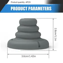 Car Door Edge Guards - Anti - Collision Self - Adhesive Bumper Pads (4 - Pack) for Ding & Scratch Protection (Gray 4PCS)