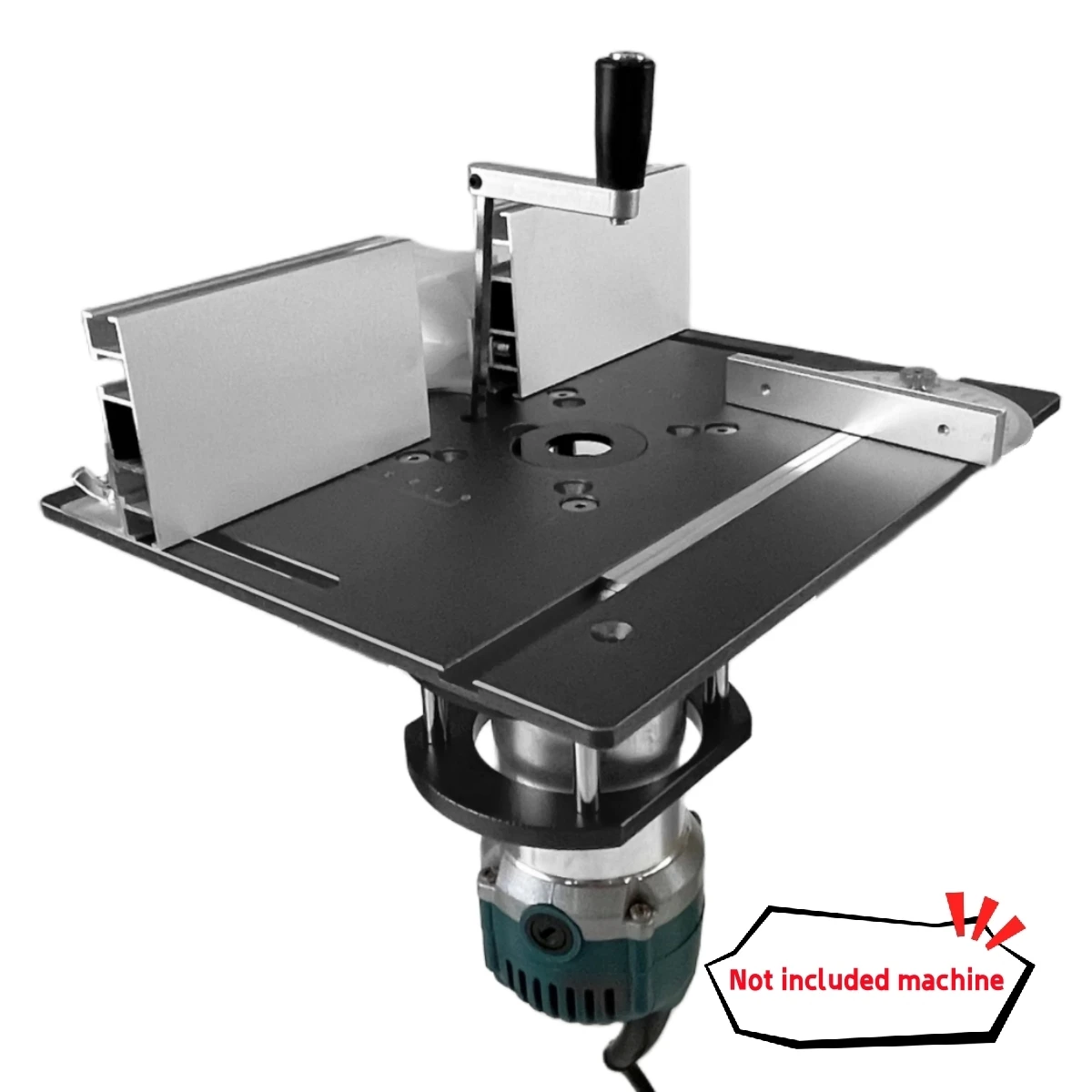 Router Lift System Aluminium Router Tisch Inset Platte Kit Holzbearbeitung Flip Platte für Werkbank Trimmer Carpenter Hilfs Werkzeuge