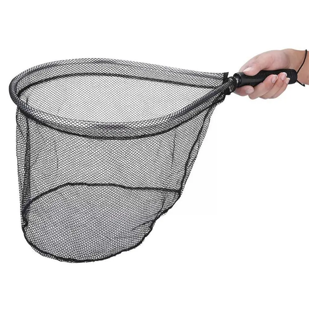 Fly Fishing Landing Net Catch And Release Nets Scoop Hoop Nylon Kayak  Aluminum Netting Trout Mesh Boating Brail Hold Fish R9Q8