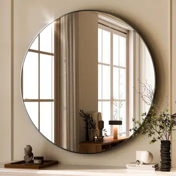 Round Metal Frame Wall Mirror 5
