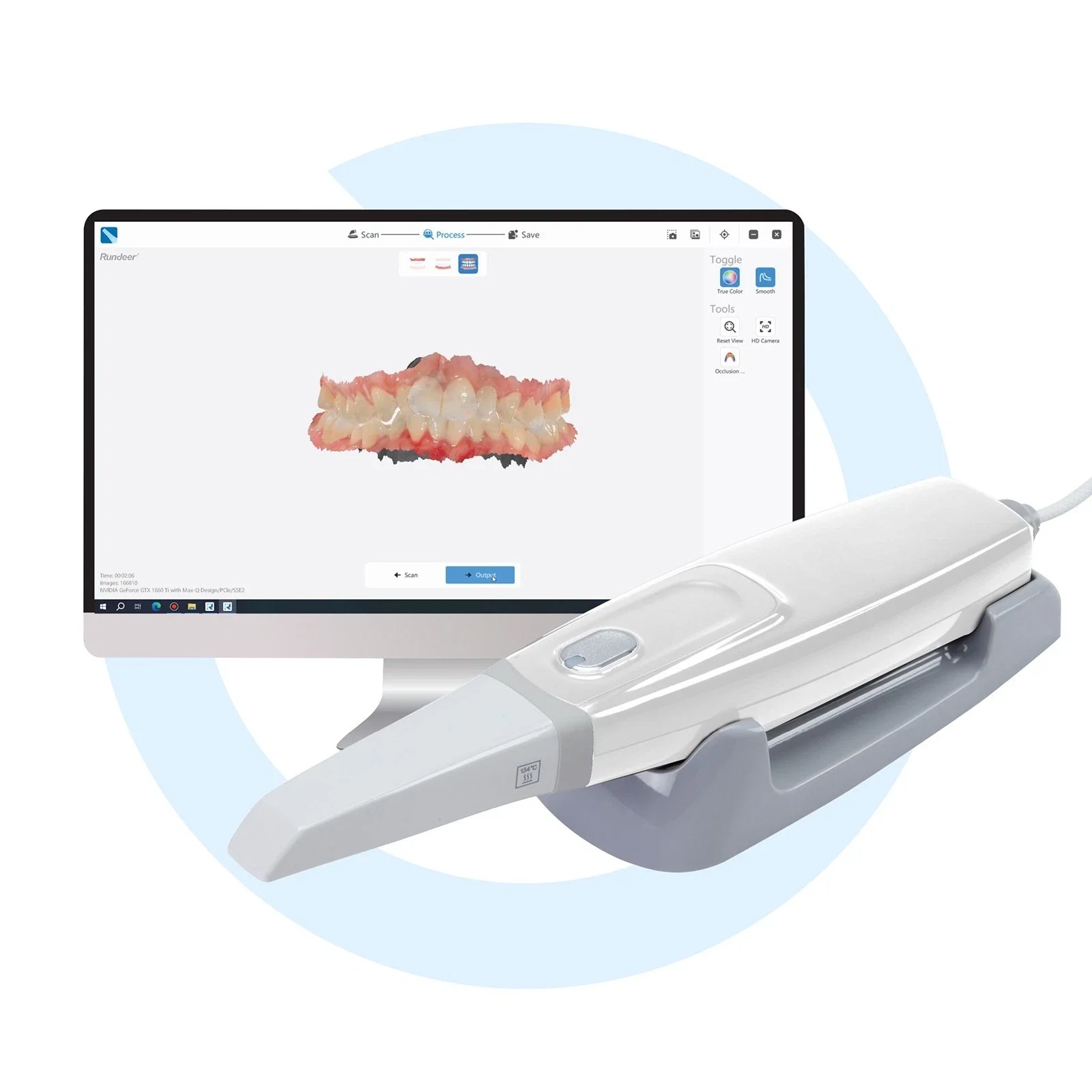 Máquina de escaneo de color verdadero CAD/CAM con escáner 3D ...