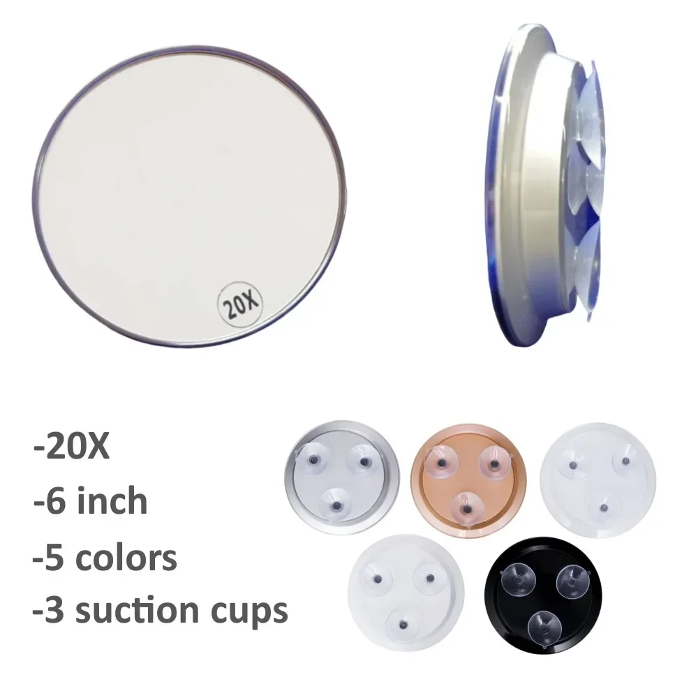 Makeup Mirror Magnifying Mirror 20x With 3 Suction Cup 6in