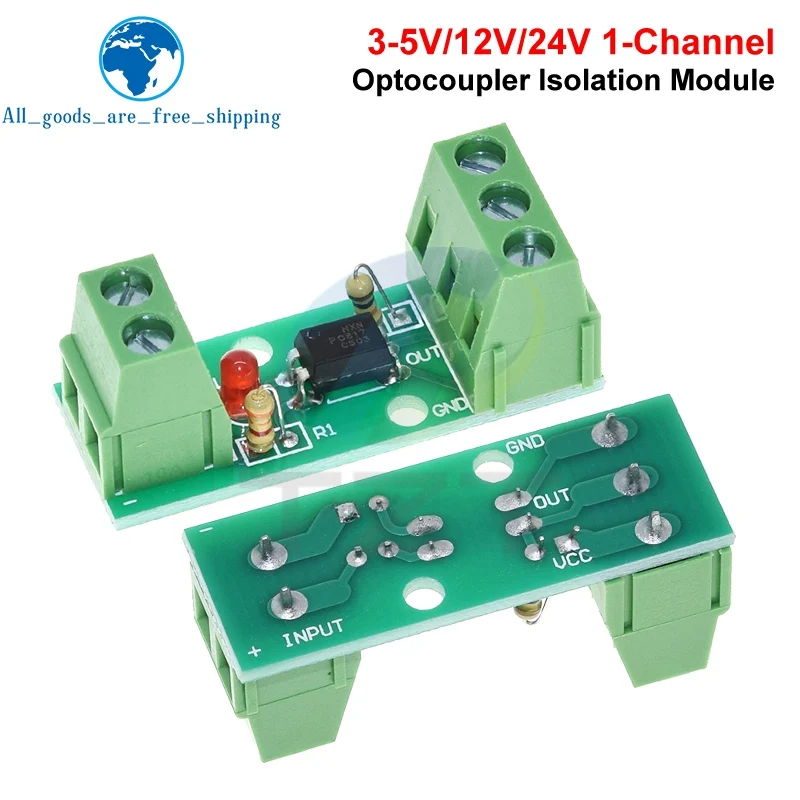 1/3PCS 1 Kanal Weg Optokoppler Isolation Modul PC817 3V-5V 12V 24V photoelektrischen Isolator Schiene Halter PLC Stick Motor Bord