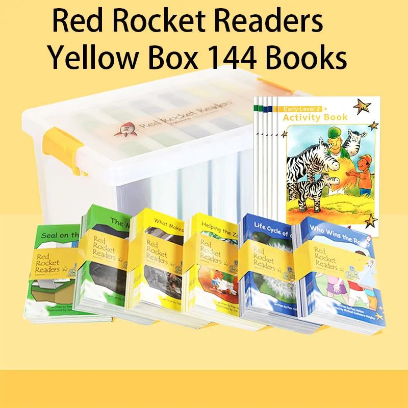 144 Books Box Set Red Rocket Readers Yellow Box Graded