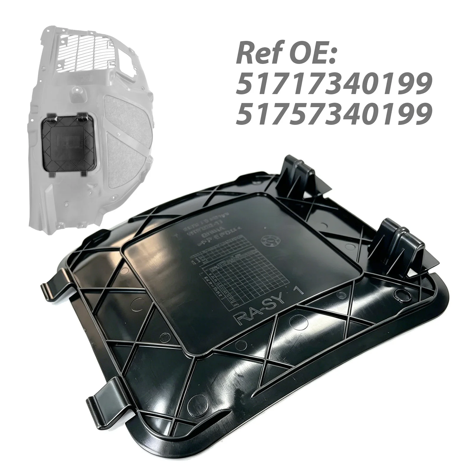 BMW 5 6 7 8 시리즈 G14 G30 G31 G11 G32 G14 프론트 펜더 라이너 휠 아치 커버 캡 헤드라이트 전구 접근 교체 51717340199