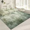 Light Luxury Green Decoration Rugs Living Room Abstract Carpets Home Sofa Area Foot Mat Washable Room Cloakroom Hallway Carpet 4