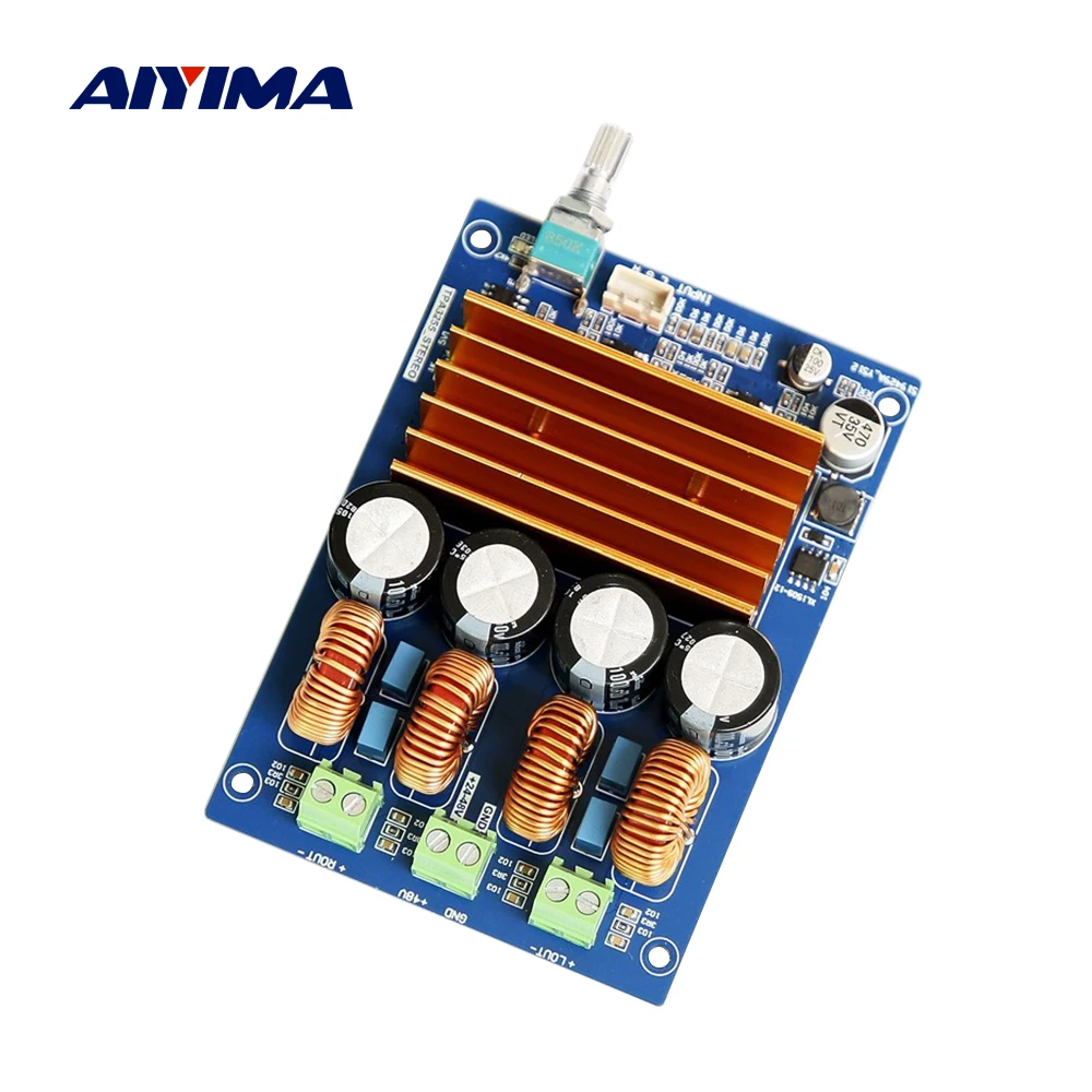 

AIYIMA TPA3255 Digital Power Amplifier Board 300Wx2 HIFI Stereo Amplifier Class D 2.0 Channel Audio Speaker Sound Amplificador