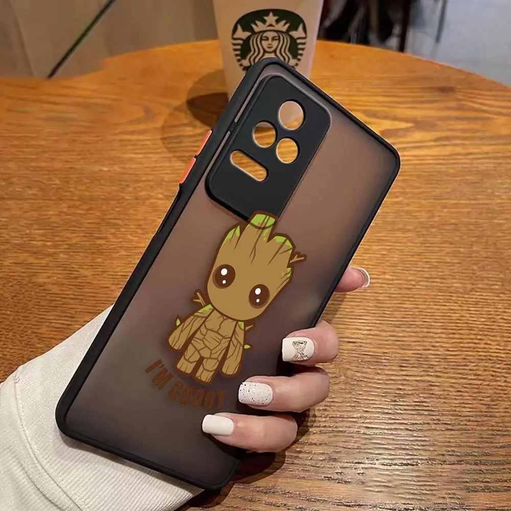 thumbnail image 1 of Funda mate para Redmi A1 K50 K40 GAMING K30 K20 10X 10C 10 9C 9T 9A 9 8 PRO 4G 5G Funda Coque Capa Shell Marvel Comics Groot, 1 of 5