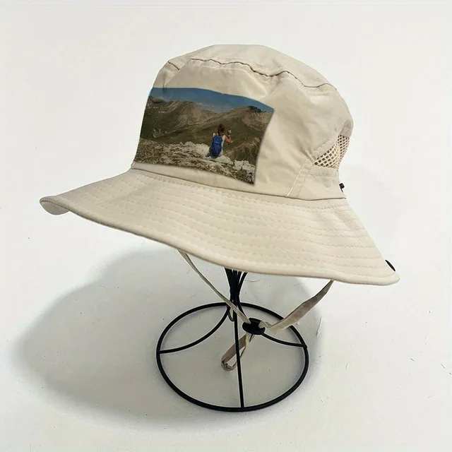 Customized One-Piece Personalized Picture Bucket Hat with Breathable Mesh, Supports Company Group Customization Logo, Customized 5