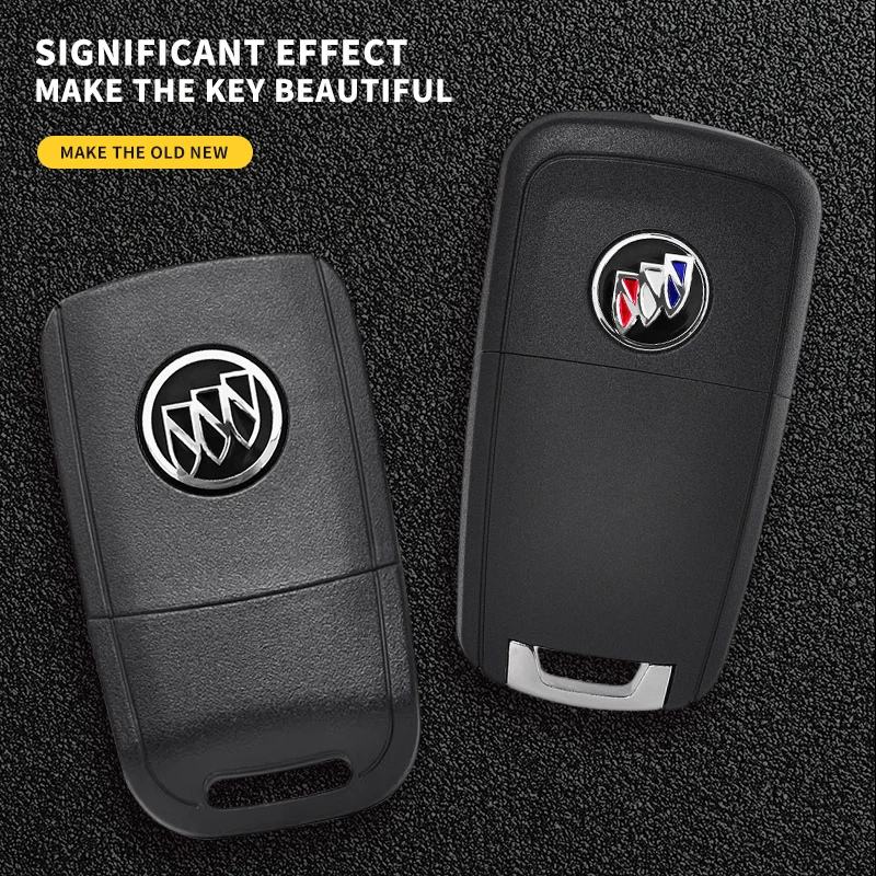 13mm/14mm/17mm 알루미늄 엠블럼 심볼 로고 스티커 자동차 키 리모컨 케이스 뷰익 라크로스 리갈 베라노 엑셀 GT XT 엔비전용