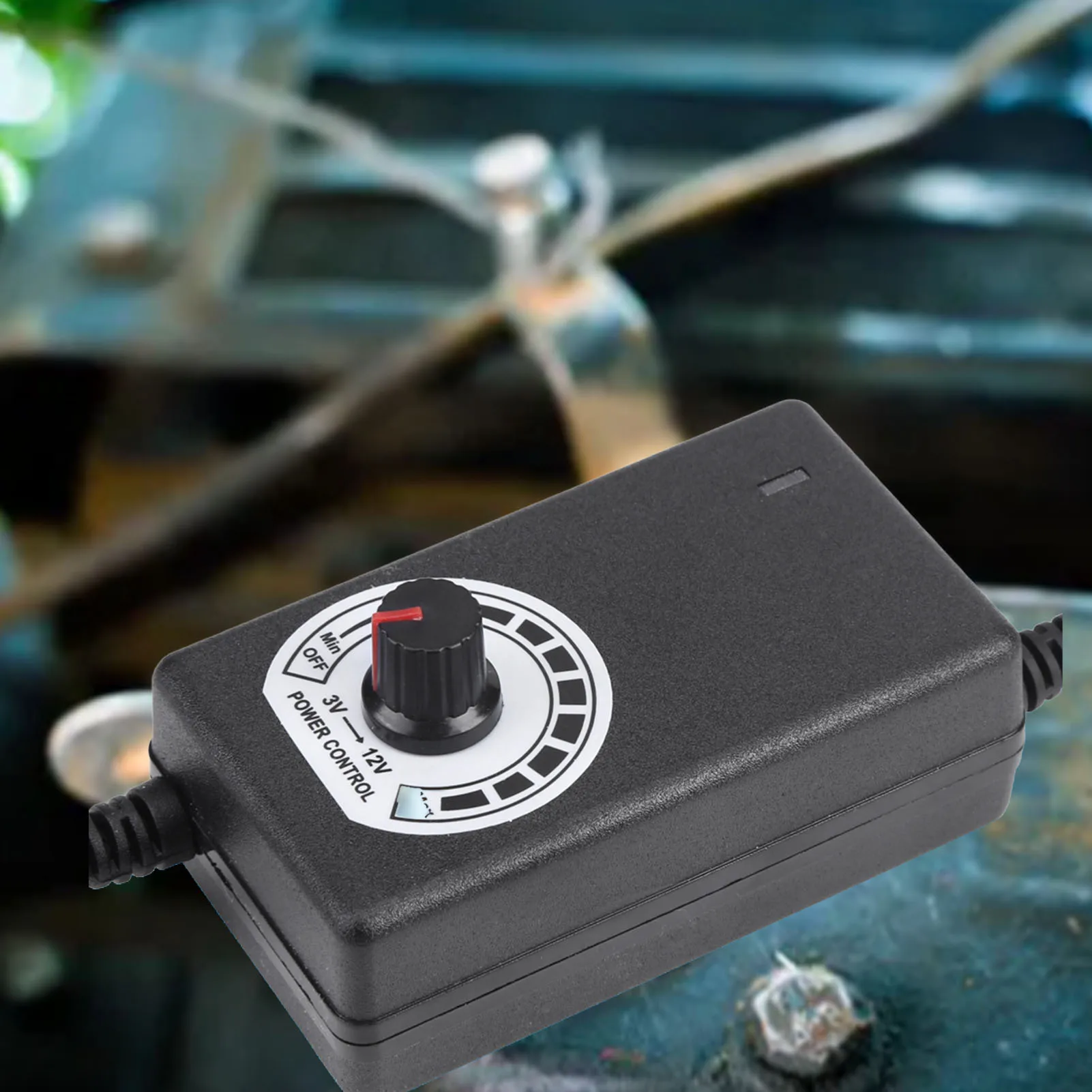 AC to DC Adapter 3‑12V 2A Adjustable Power Supply Motor Speed Controller with AC to DC Adapter Adapter Speed Controller switch